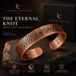 LEMUR COPPER — The Eternal Knot | Magnetic 99.9% Copper Bracelet
